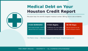 Credit Repair Houston TX 2 Medical debt removal Houston TX credit repair FCRA dispute process