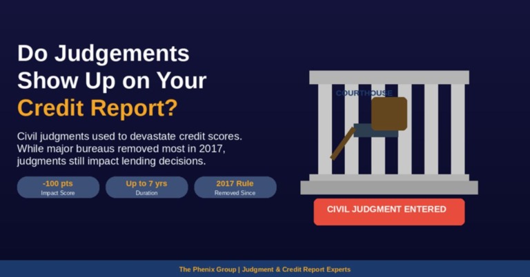 Do civil judgments show up on credit reports
