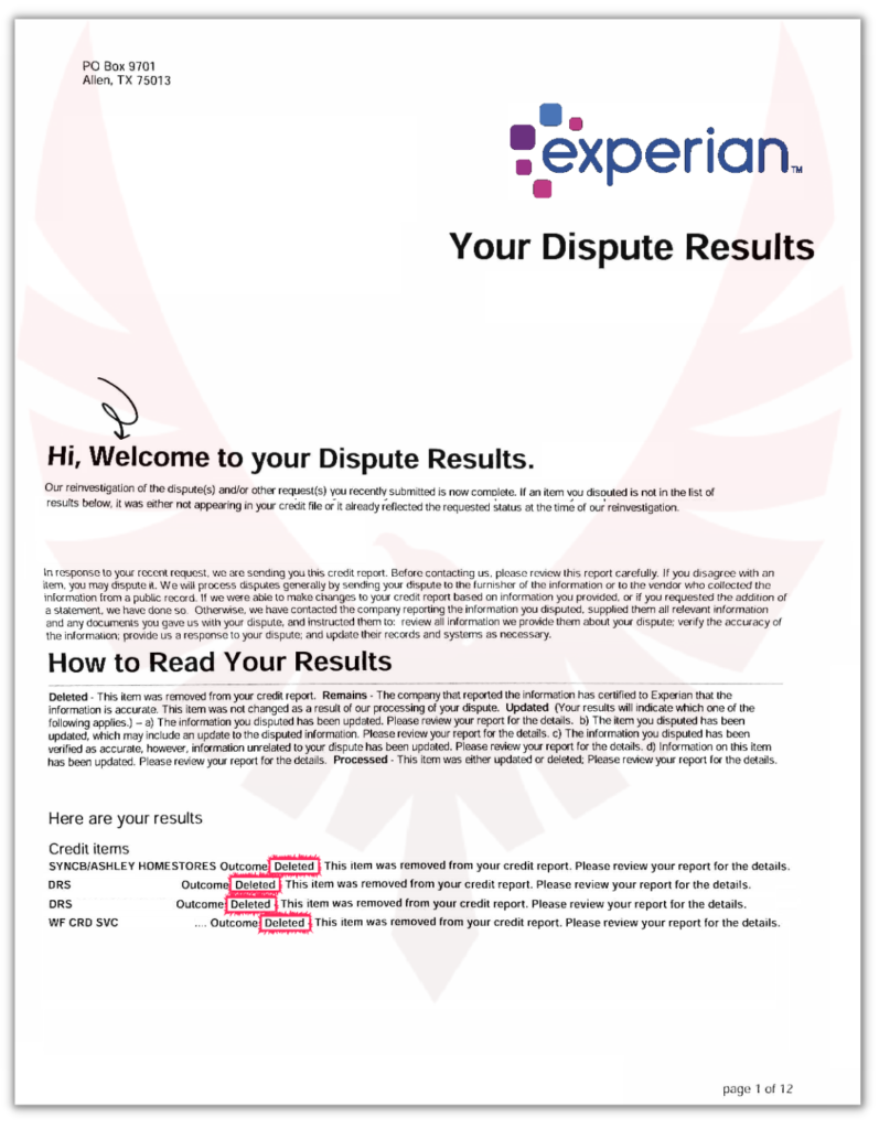Results 9 EXPERIAN 2