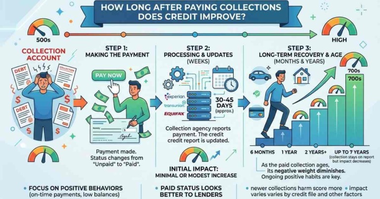 How Long After Paying Collections Does Credit Improve?